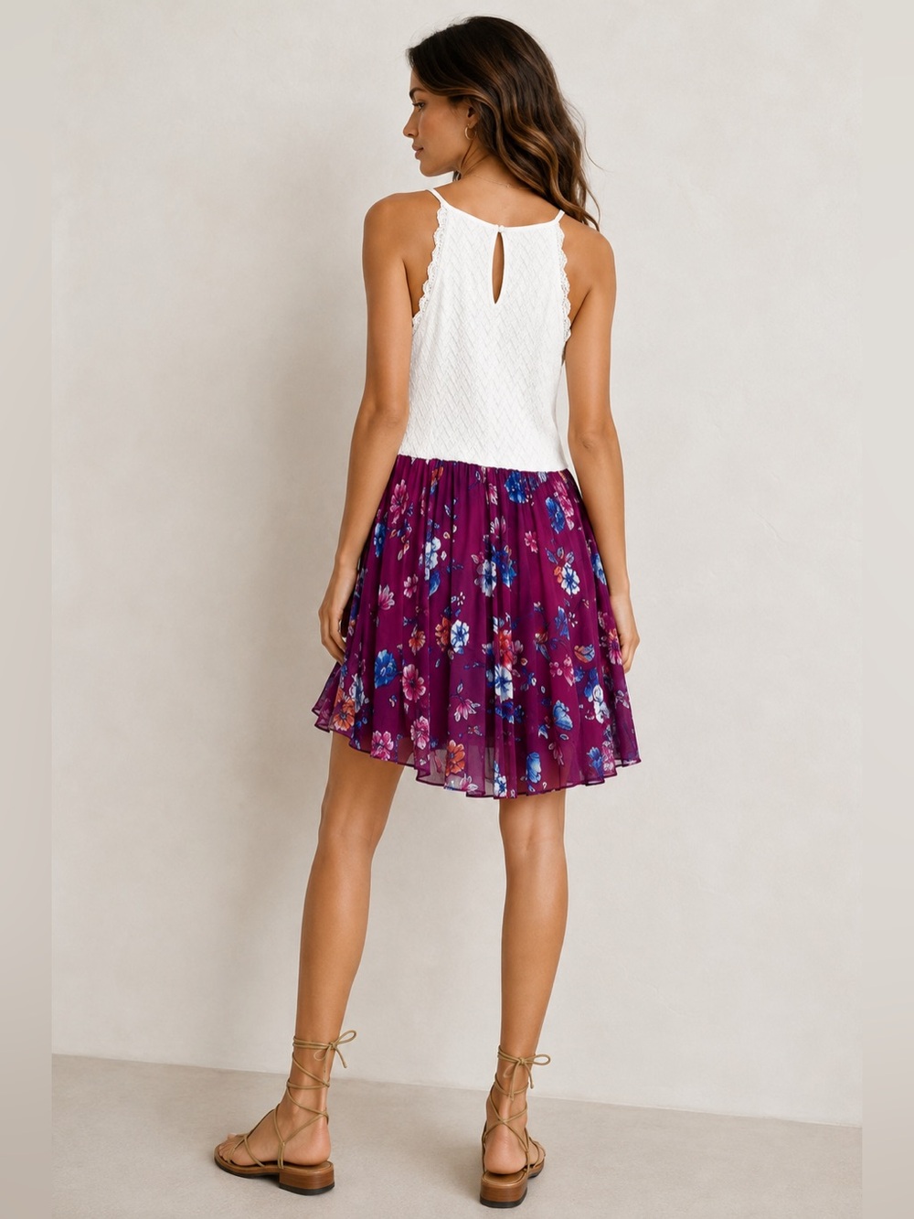 Lily Rose Floral Sleeveless‎ Dress - Picture 3 of 7